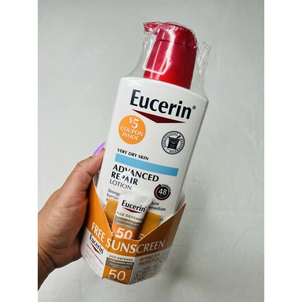 Eucerin Advanced Repair‎ Very Dry Skin Body Lotion Full Size 16.9 Oz